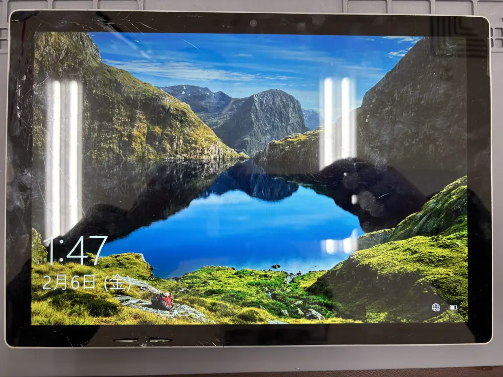 野々市市本町でSurface Pro 6の画面交換｜ひび割れ・表示不良の修理